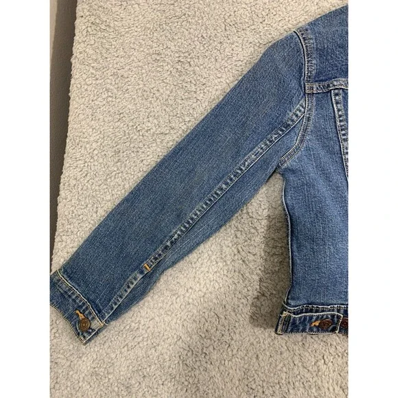 Levi Strauss Signature Denim Blue Jean Youth Button-up Jacket Large (L) - Picture 7 of 13